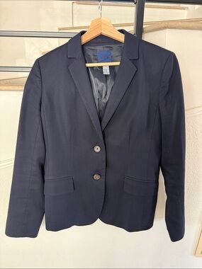 J. Crew Navy Women's Two-Button Blazer